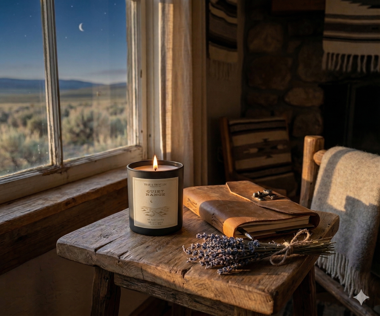 Quiet Range — Still, sacred, and deeply grounding. The wide open range after dark.