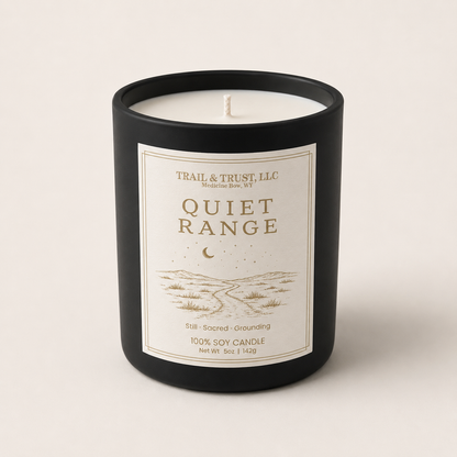 Non-Toxic Soy Candle — Quiet Range | The Ember Line