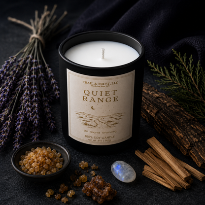 Non-Toxic Soy Candle — Quiet Range | The Ember Line