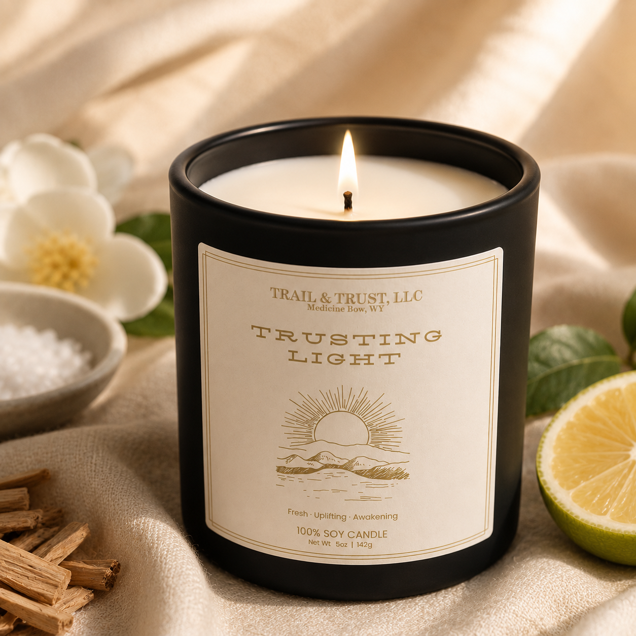 Trusting Light — Non-Toxic Soy Candle | The Ember Line