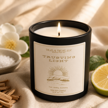 Trusting Light — Non-Toxic Soy Candle | The Ember Line