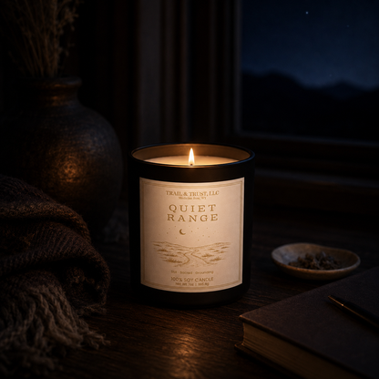 Non-Toxic Soy Candle — Quiet Range | The Ember Line