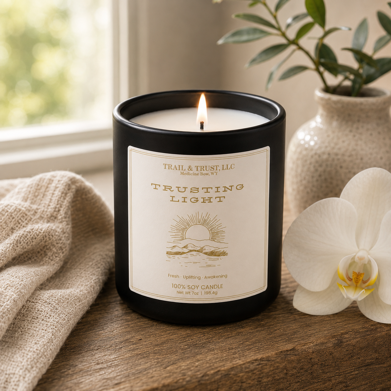 Trusting Light — Non-Toxic Soy Candle | The Ember Line