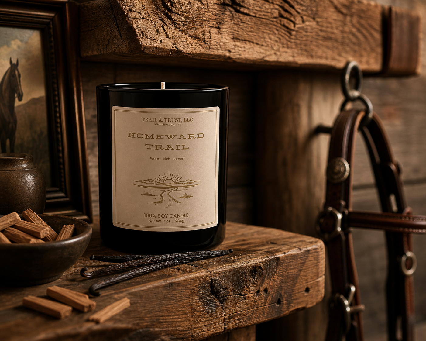 Non-Toxic Soy Candle – Homeward Trail | The Ember Line