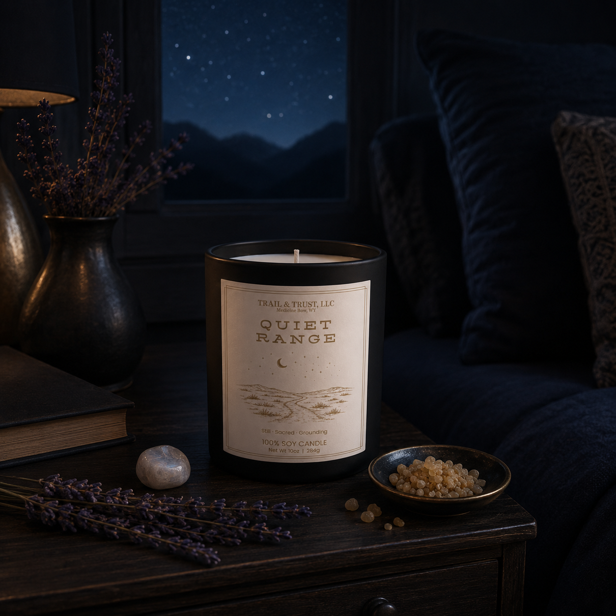 Non-Toxic Soy Candle — Quiet Range | The Ember Line