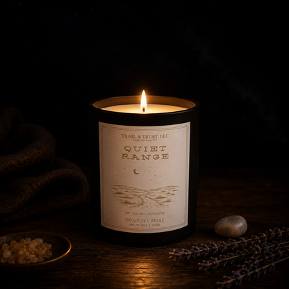 Non-Toxic Soy Candle — Quiet Range | The Ember Line
