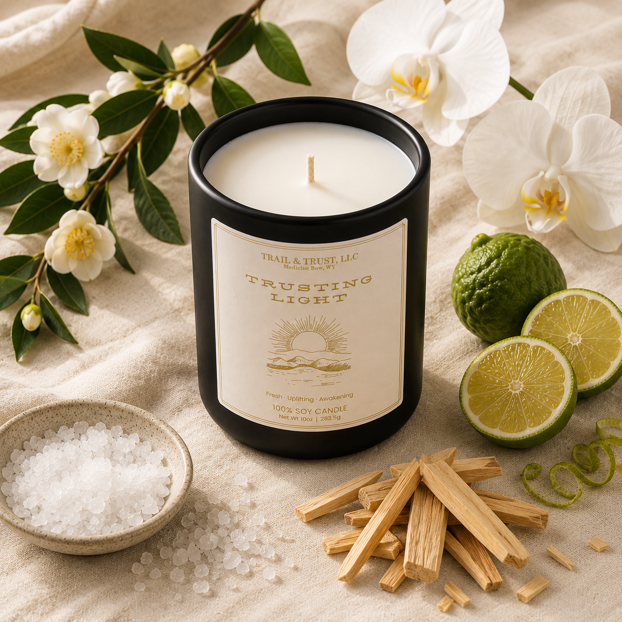 Trusting Light — Non-Toxic Soy Candle | The Ember Line