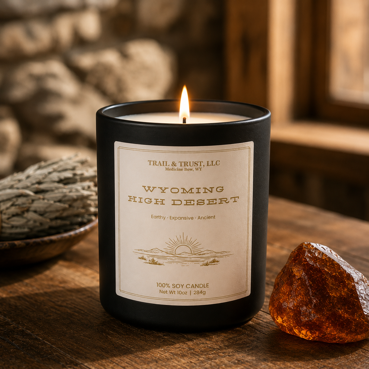 Wyoming High Desert | 100% USA Soy Non-Toxic Luxury Candle