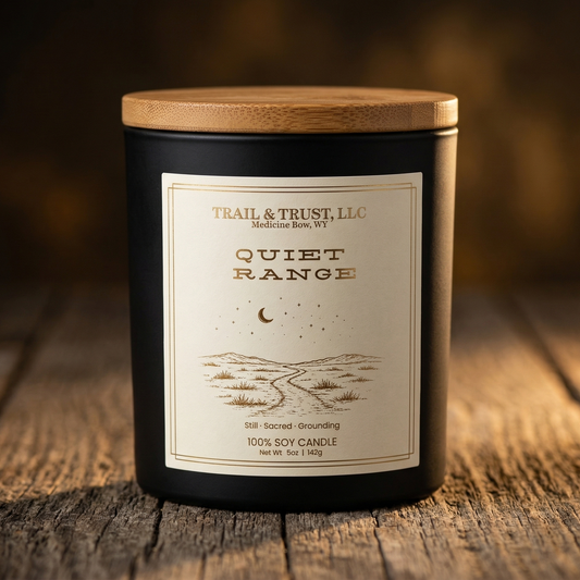 Non-Toxic Soy Candle — Quiet Range | The Ember Line