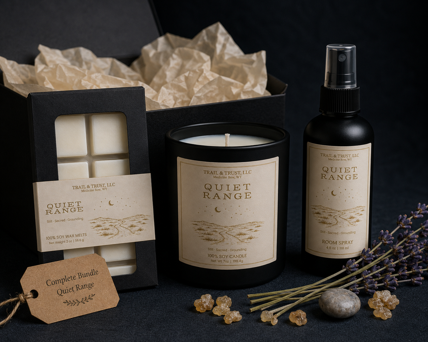 Quiet Range | 100% USA Soy Non-Toxic Luxury Candle