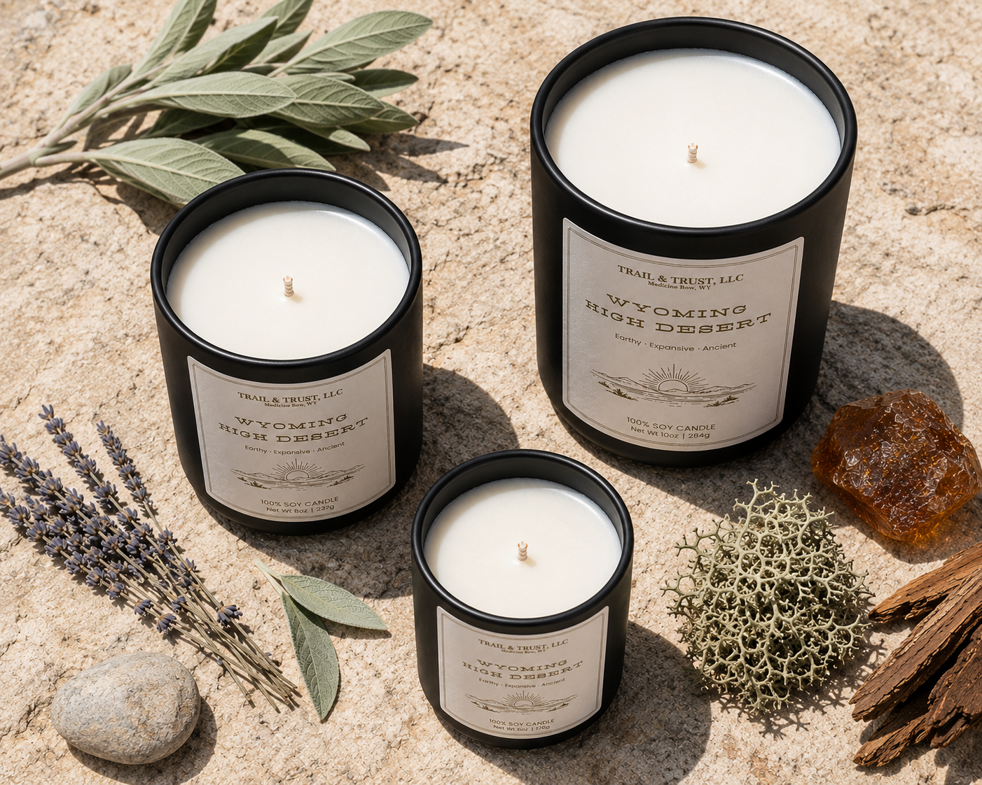Wyoming High Desert | 100% USA Soy Non-Toxic Luxury Candle