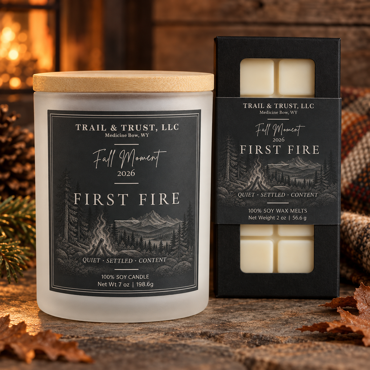 Fall Moment 2026 — First Fire | 2oz Wax Melt