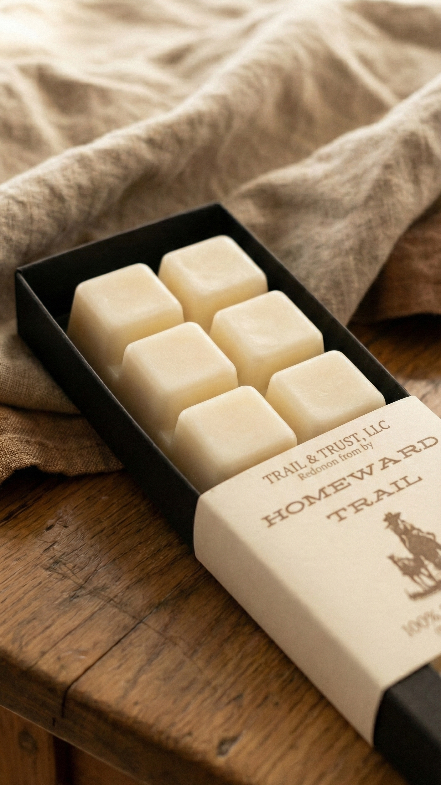 Closeup of Homeward Trail wax melts showing texture and detail