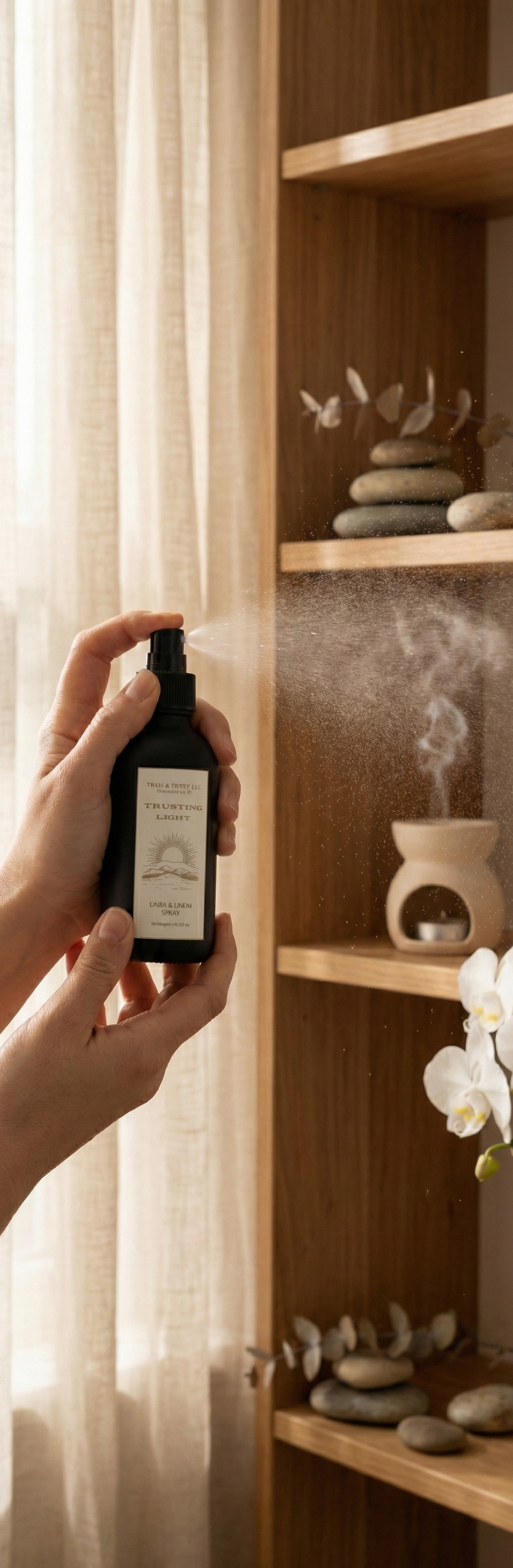Trusting Light room spray being used in atmosphere to refresh home naturally